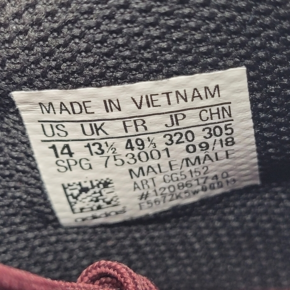 Adidas Shoes Men 14 Boost Icon 4 Metal Baseball Cleats NEW Maroon - Picture 3 of 12